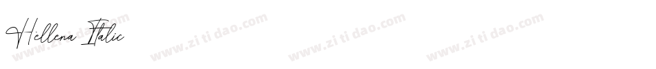 Hellena Italic字体转换